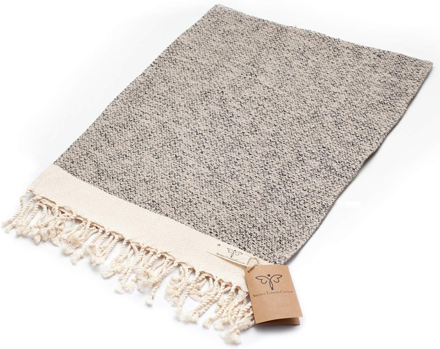 Vintage Series Turkish Hand Towels, 16X40 Inch, Decorative Turkish Hand Towels for Bathroom, Kitchen, Face, Hair, Tea, Yoga, Gym, Dishcloth Set of 2, Beige
