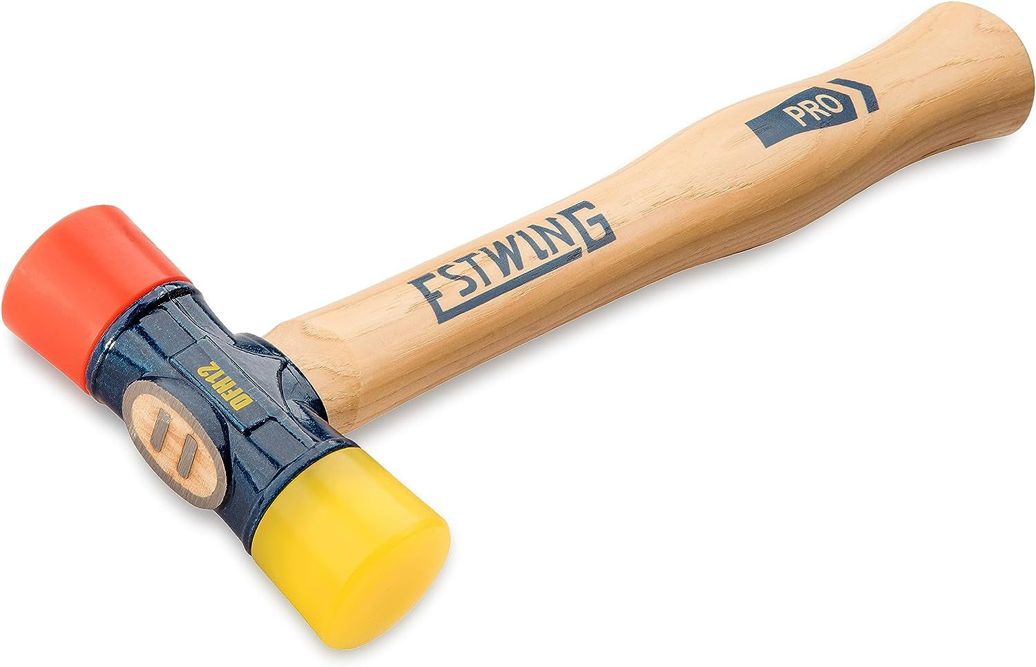 ESTWING DFH-12 Rubber Mallet, 12 Oz Double-Face Hammer W/ Soft & Hard Tips, Hick