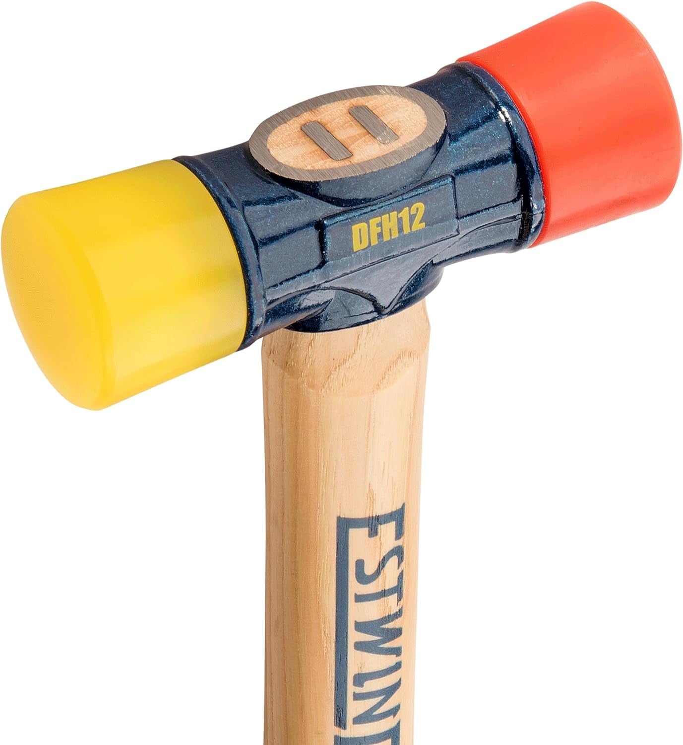 ESTWING DFH-12 Rubber Mallet, 12 Oz Double-Face Hammer W/ Soft & Hard Tips, Hick