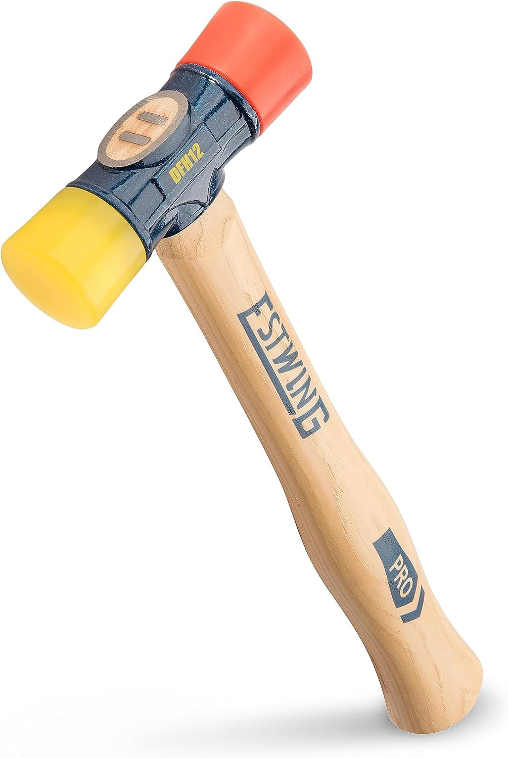 ESTWING DFH-12 Rubber Mallet, 12 Oz Double-Face Hammer W/ Soft & Hard Tips, Hick